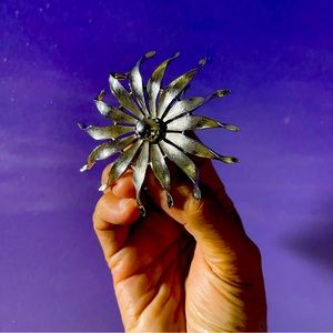 Vintage | Trifari Jewelry | Textured Floral Brooch/Pin | Rare find